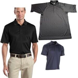 Cornerstone Snag Proof Men's Tactical Short Sleeve Polo Black.